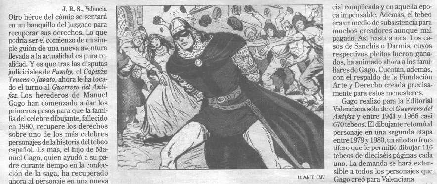 EL GUERRERO DEL ANTIFAZ. LEVANTE